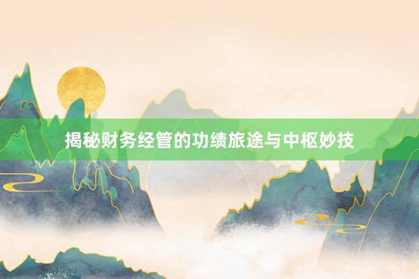 揭秘财务经管的功绩旅途与中枢妙技